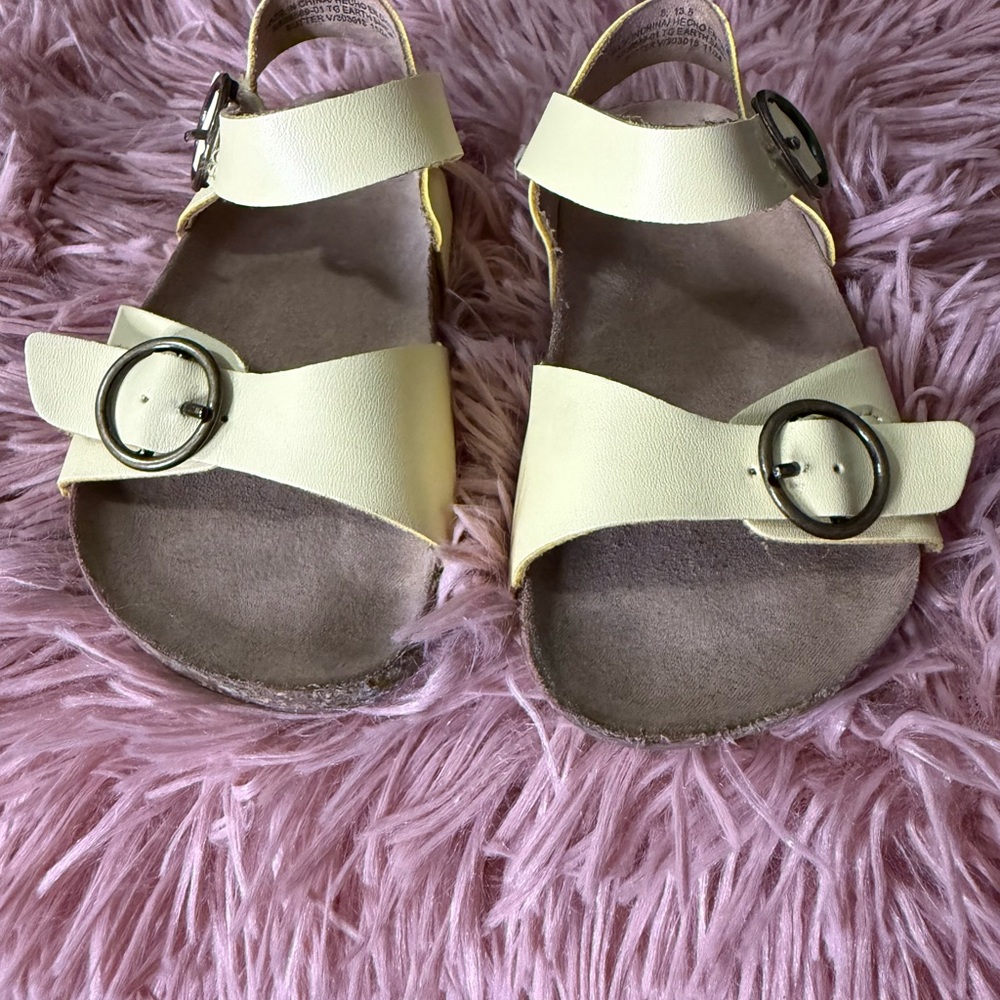Kids Pastel Yellow Sandals